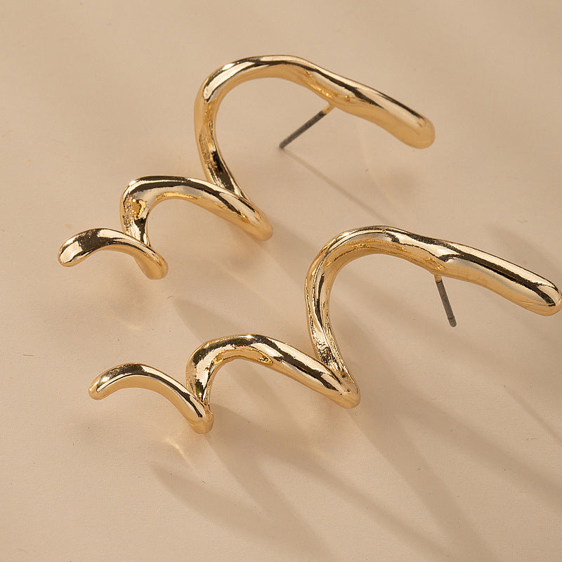 Simple Trend Creative Design Sense Snake-shaped Earrings