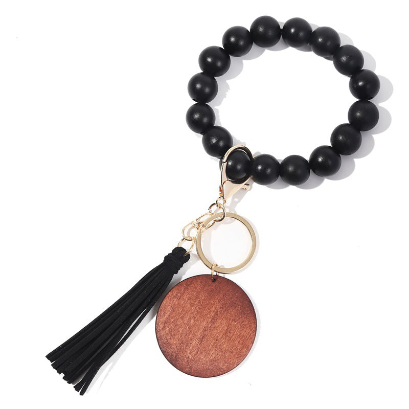 Korea Velvet Tassel Bracelet Keychain DIY