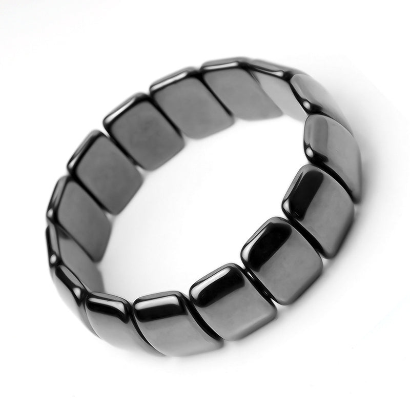 Black Gallstone Bracelet Hematite Jewelry Terahertz