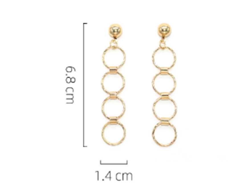 Fashionable And Simple Temperament Trendy S925 Silver Needle Earrings