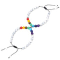 Alloy Men's Obsidian Bead Student Couple Bracelet