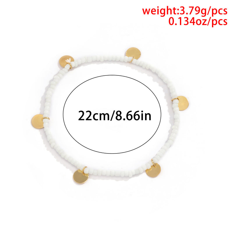 White Pearl Hand-woven Anklet