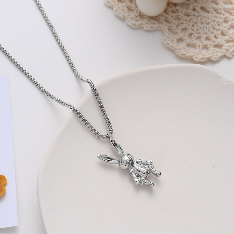 Punk Style Rabbit Necklace Ins New