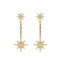 Temperament Long Earrings Fashion Korean Starlinked Star