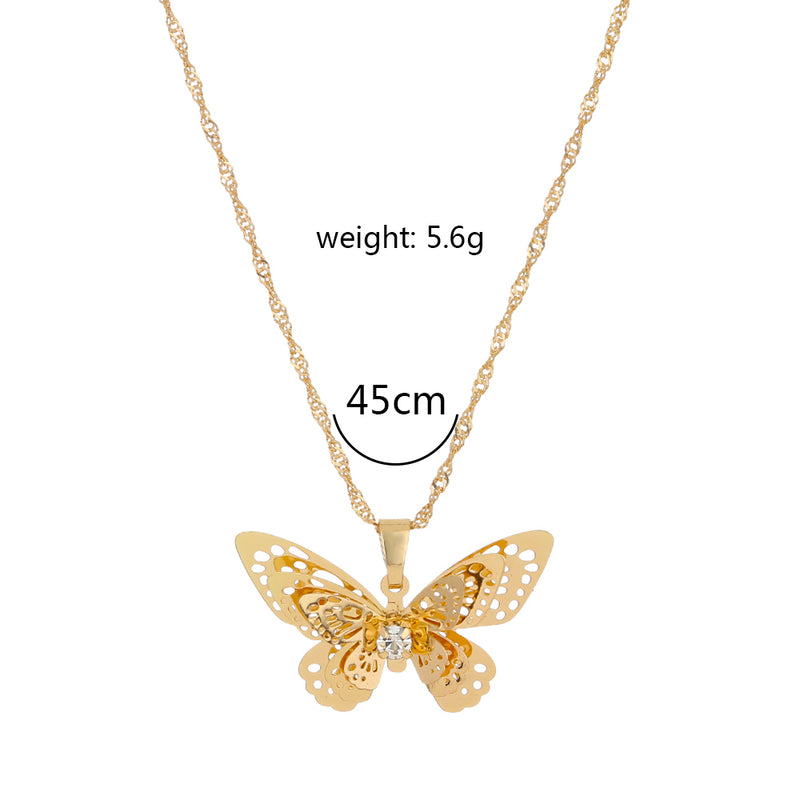 Butterfly Zircon Necklace