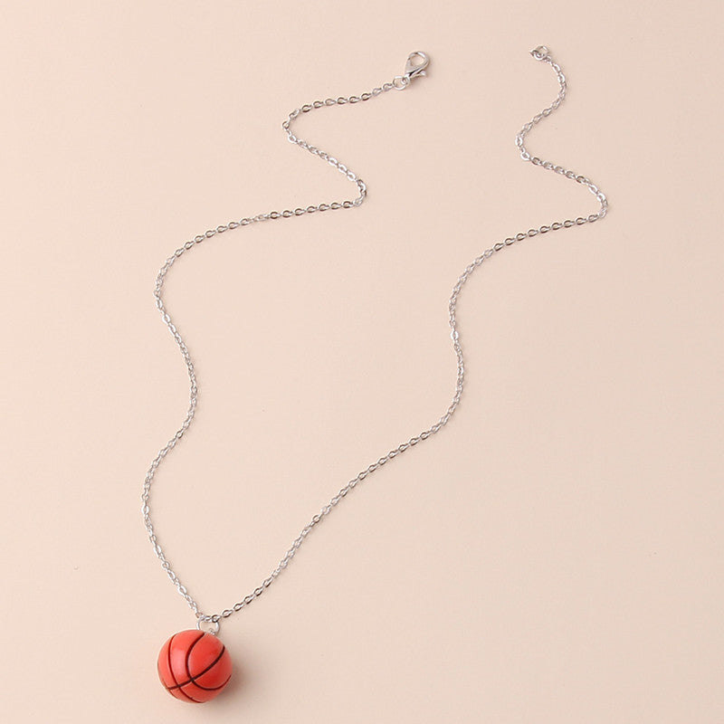 New Fashion Basketball Cute Simple Geometric Necklace