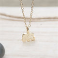 Fashionable Cute Two-tone Mini Elephant Pendant Necklace