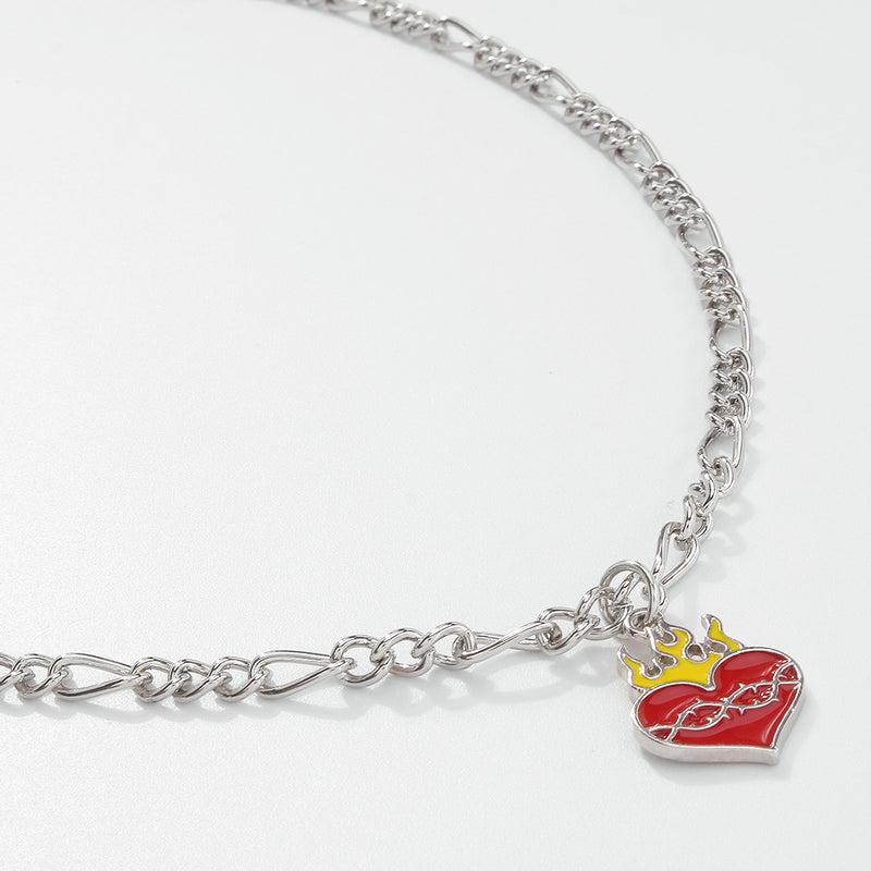 New Love Flame Simple Personality Necklace