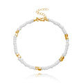 New Golden Rice Bead Beach Anklet Women