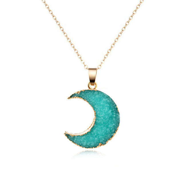 Moon Necklace Sweater Chain Pendant Foreign Trade Necklace