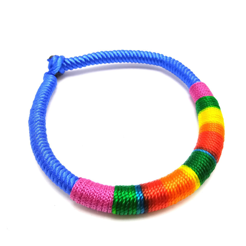 Ethnic Style Multicolored Thread Braided Diamond Knot