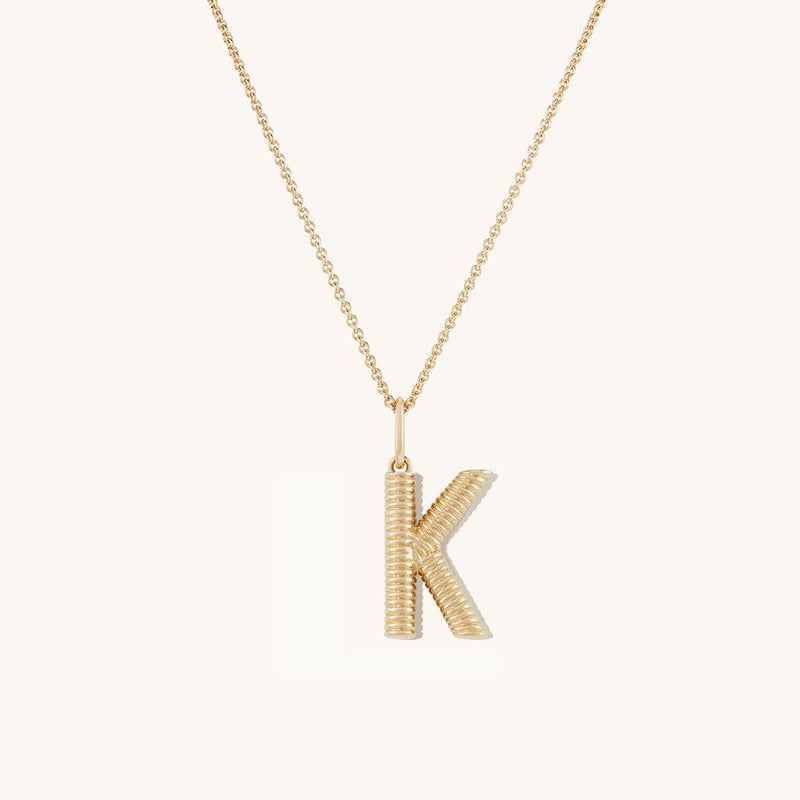 Personalized Simple Letter Necklace Fashion Creative Pattern Gold 26 Letter