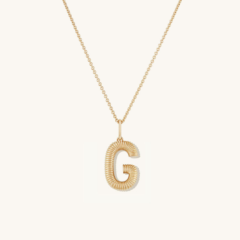 Personalized Simple Letter Necklace Fashion Creative Pattern Gold 26 Letter