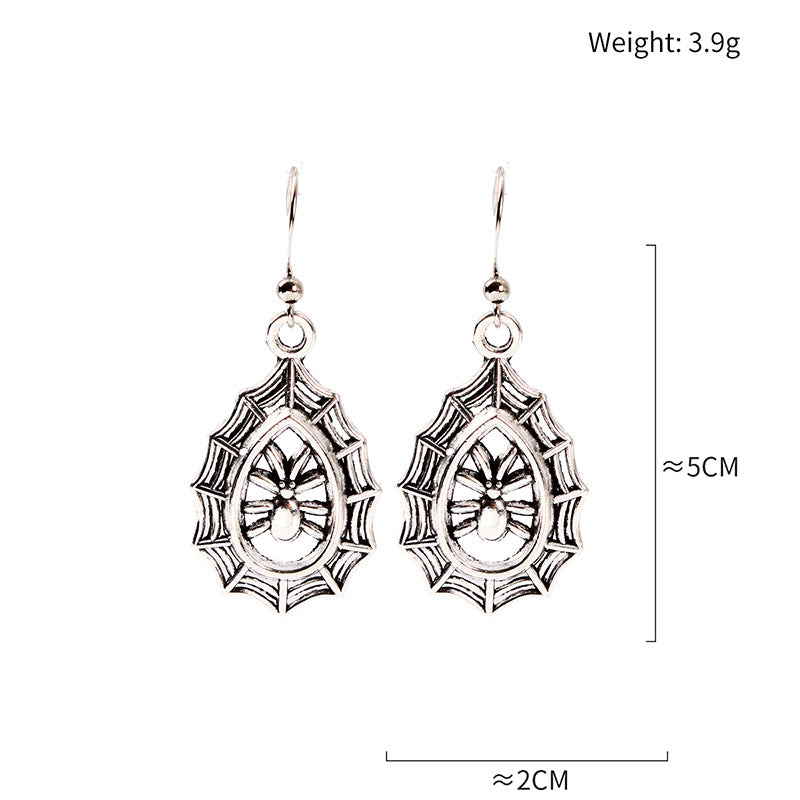 Halloween Ghost Festival Insect Spider Alloy Earrings