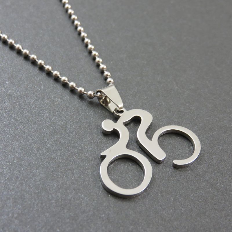 Mountain Bike Necklace Stainless Steel