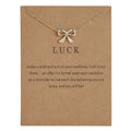 Women's Fashion Paper Card Love Alloy Necklace