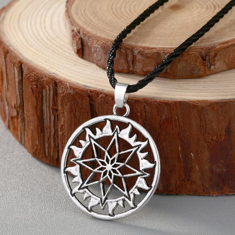 Men's Cutout Geometric Alloy Jewelry Pendant Necklace