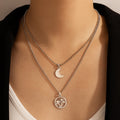 Coconut Beach Style Silver Multi-layer Long Autumn Sweater Chain