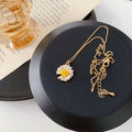 Pendant Metal Rose Flower Necklace Butterfly Clavicle Chain
