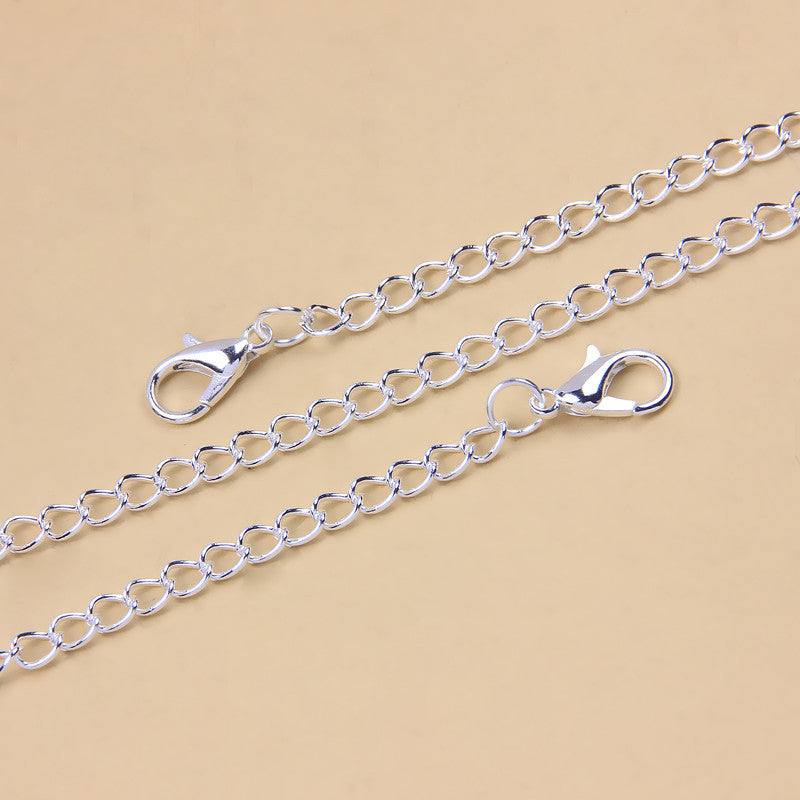 Personality Full Diamond Heart-shaped Anklet