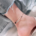 Titanium Steel Non-fading Net Red Anklet Female Simple Personality