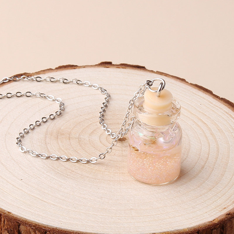 New Fashion Drifting Bottle Simple Conch Pendant Necklace