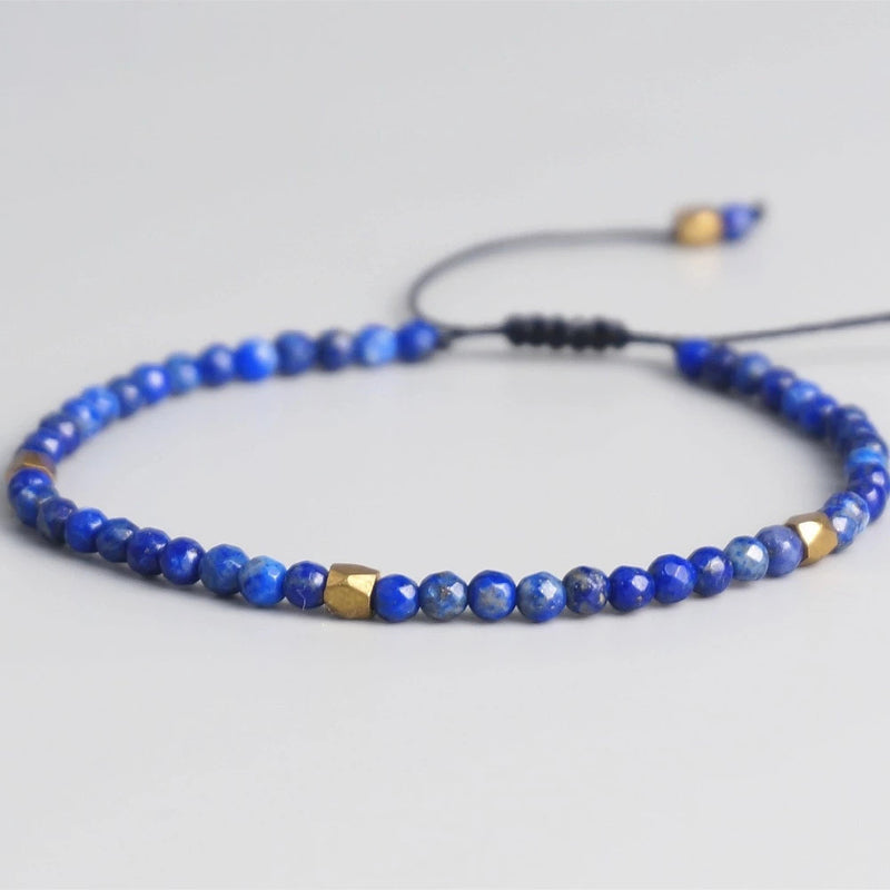 Fashionable And Simple 3MM Gold Faceted Bracelet