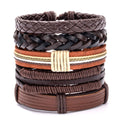 Vintage Men's Leather Bracelet European And American Woven Suit Carrying Strap
