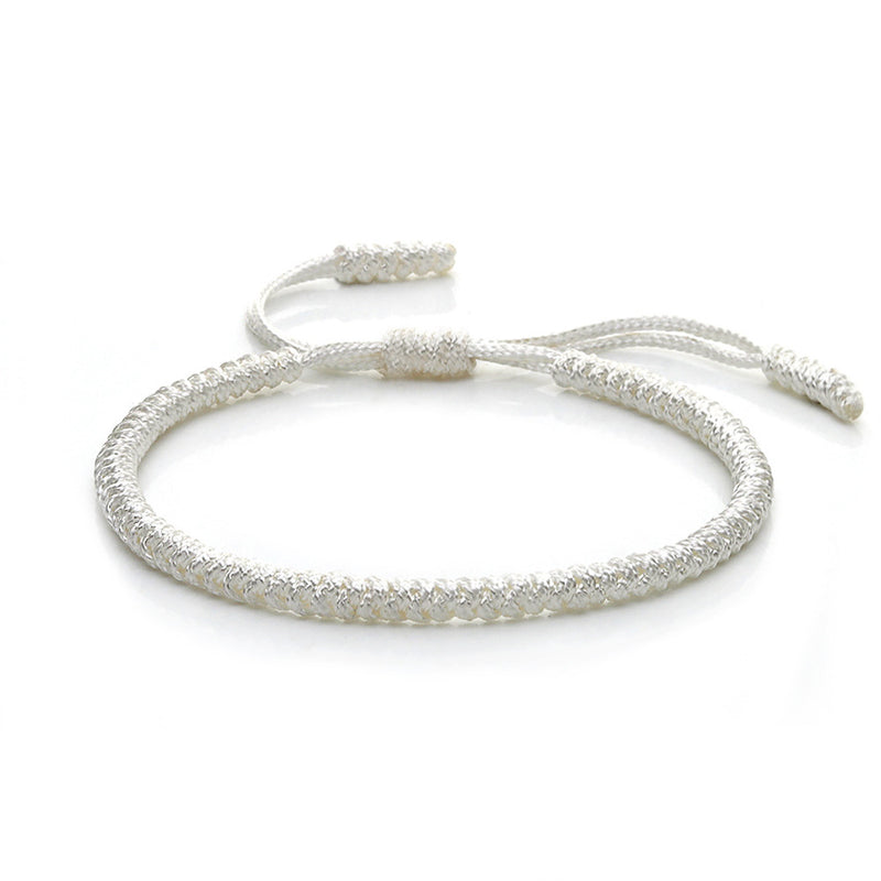 Ethnic Style,  Hand-woven Red Knots Rope Bracelet