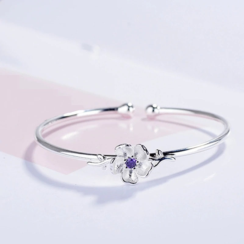 Sakura S925 Silver Letter Bracelet