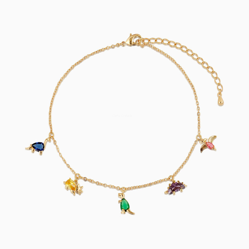 INS New Small Dinosaur Anklet Clavicle Chain