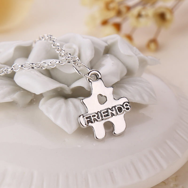 Fashion Two-petal Puzzle Pendant Necklace Sweater Chain