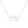 Fashion Personality Sunshine Pendant Necklace Ladies