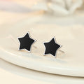 Cute Hollow Five-pointed Star Earrings