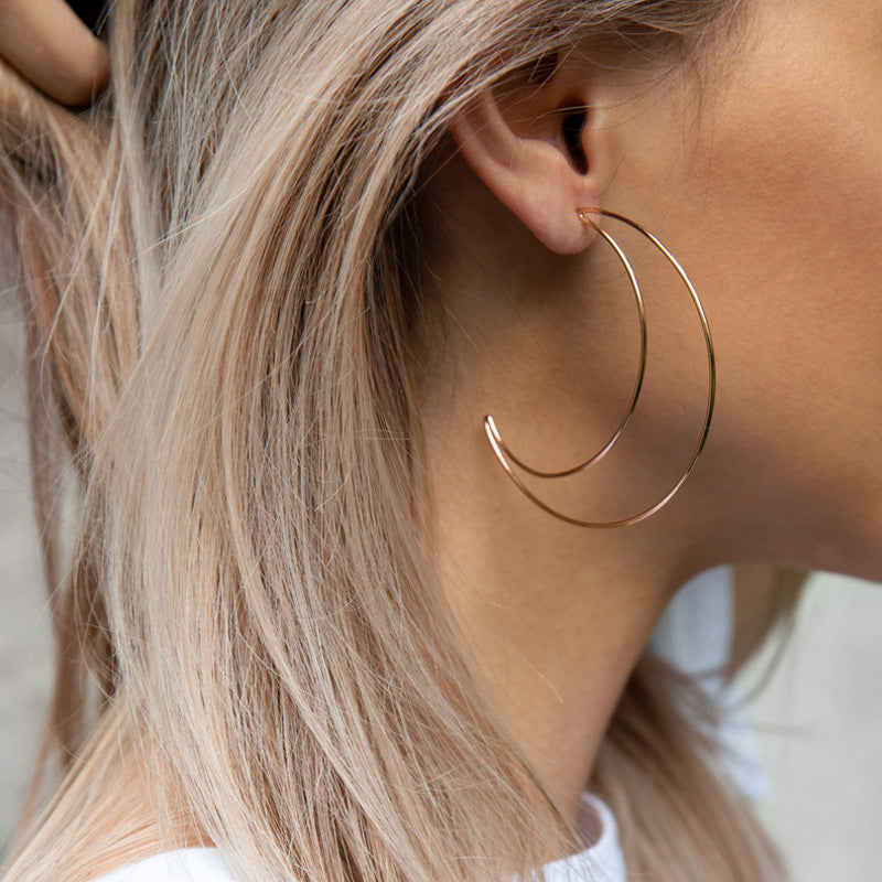 Fashion Personality Street Style Geometric Earrings