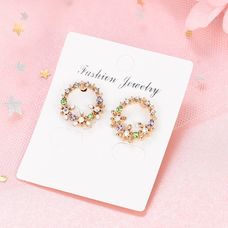 European And American Style Wreath Earrings