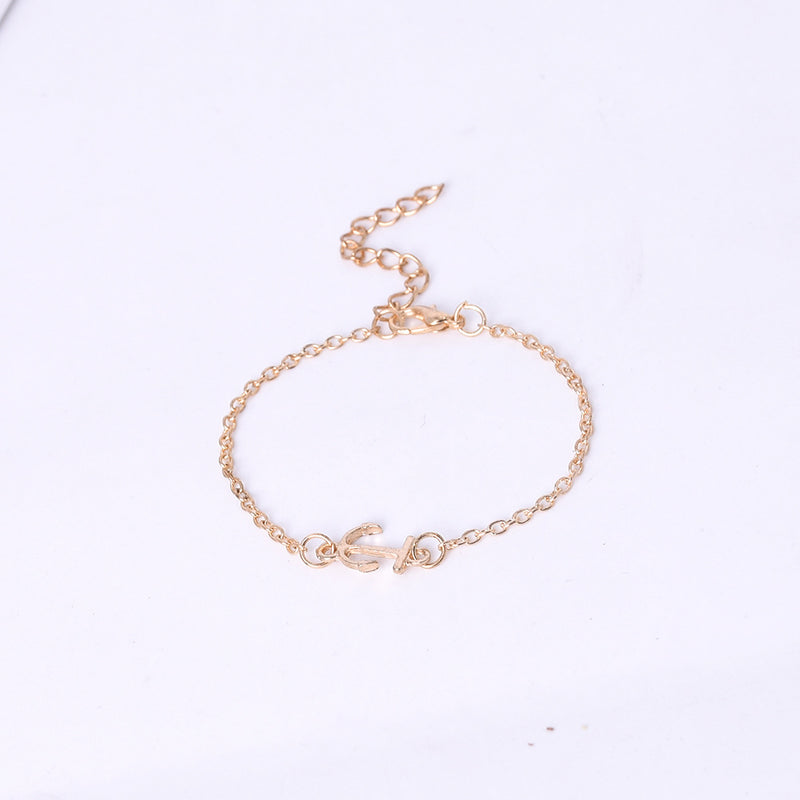 Fashion And Simple Ship Anchor Bracelet