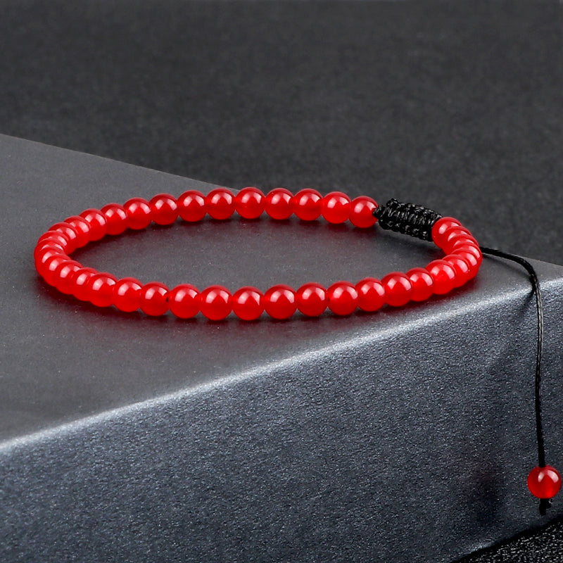 Natural Stone Agate Bead Bracelet