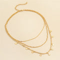 Retro Fashion Multi-layer Five-pointed Star Tassel Trend Clavicle Chain