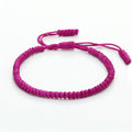 Ethnic Style,  Hand-woven Red Knots Rope Bracelet
