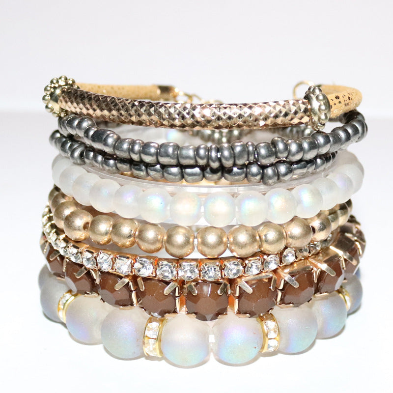 Multi-layer Bohemian Bracelet Micro Glass Bead Bracelet