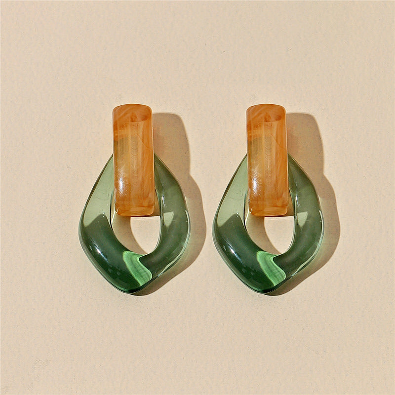 Women's Retro Transparent Fashion Resin Earrings