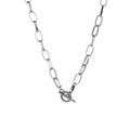 Women's Simple Hip Hop Alloy OT Buckle Necklace