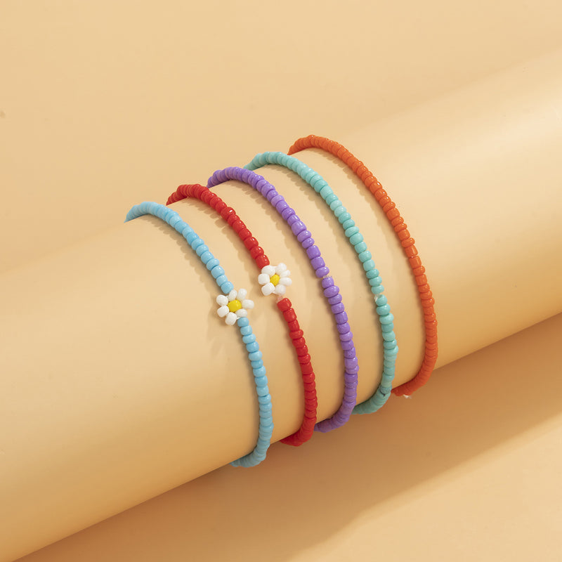 Geometric European And American Flower Rice Bead Hand Jewelry