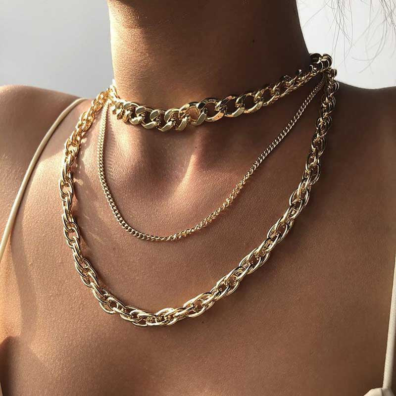 Hip Hop Exaggerated Thick Chain Cool Handsome Girl Clavicle Chain