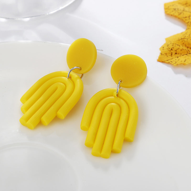 Creative Soft Clay Earrings Women