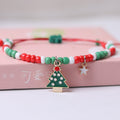 Christmas Bracelet Female Ins Special-interest Design Bracelet Carrying Strap Bracelet Item Girlfriends Student Couple Red Rope