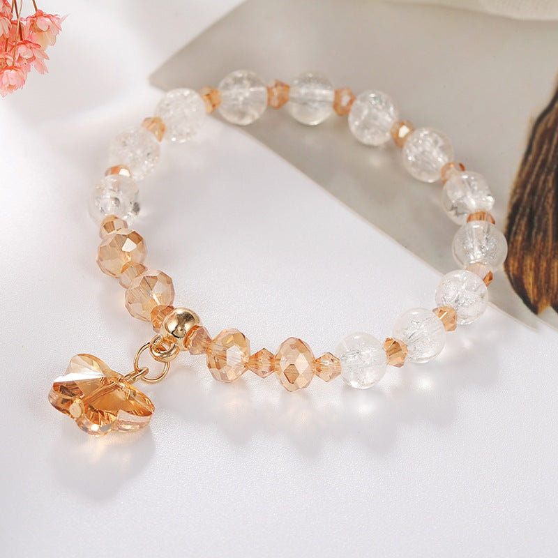 Korean Style Fashion Popping Crystal Small Daisy Bracelet