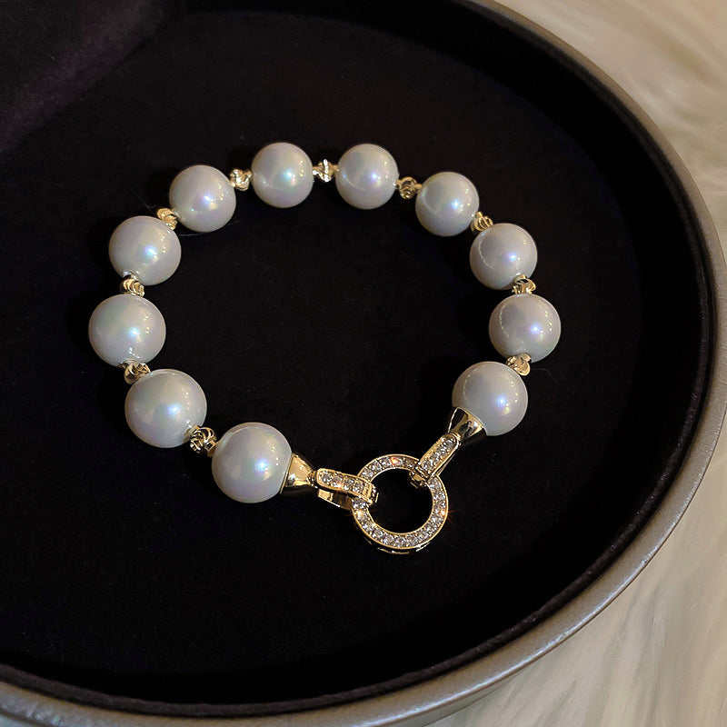 Zircon Pearl Bracelet Ins Fashionable Personality And Luxury