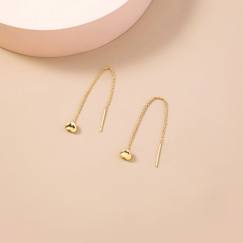 Love Ear Line Korean Style Small  Earrings